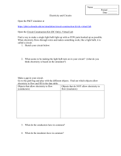 Electricity and Circuits