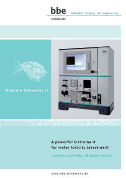 A powerful instrument for water toxicity assessment