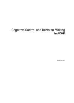 Cognitive Control and Decision Making