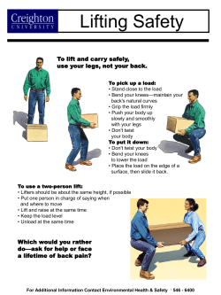 Lifting Safety