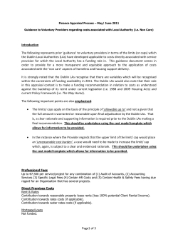 Page1 of 3 Introduction The following represents prior `guidance` to