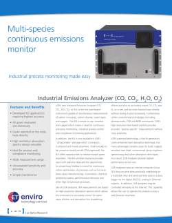 (CO, CO2, H2O, O2) Product Datasheet