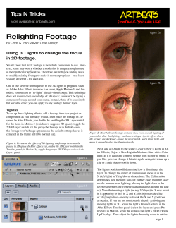 Relighting Footage