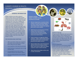 Climate Change and Seasonal Allergies