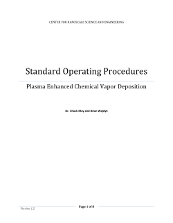 Standard Operating Procedures for PE
