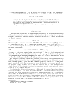 ON THE UNIQUENESS AND GLOBAL DYNAMICS OF ADS