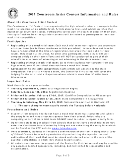 About the Courtroom Artist Contest