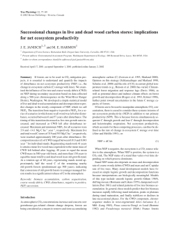Successional changes in live and dead wood carbon stores