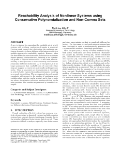Reachability Analysis of Nonlinear Systems using Conservative
