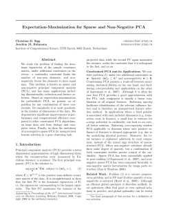 Expectation-Maximization for Sparse and Non-Negative PCA