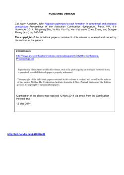 Abraham, John Reaction pathways to soot formation in petrodiesel