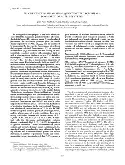 fluorescence-based maximal quantum yield for psii as a