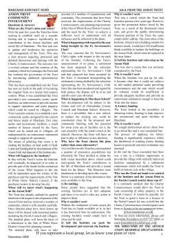 If you represent a local group, let us know your point of view