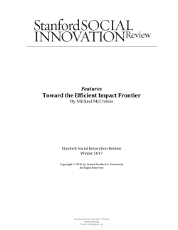 Toward the Efficient Impact Frontier