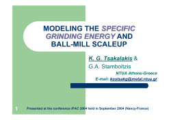 modeling the specific grinding energy and ball