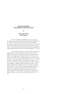 arthur andersen - American National Business Hall of Fame