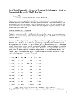 Use of Coded Transmitter Schemes to Overcome Radio Frequency