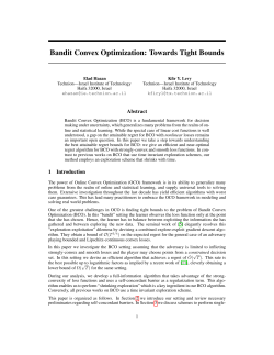 Bandit Convex Optimization: Towards Tight Bounds