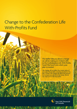 Change to the Confederation Life With-Profits Fund