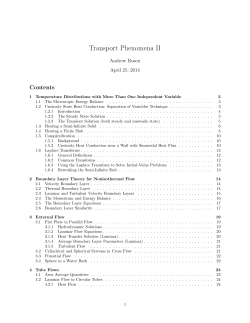 Transport Phenomena II