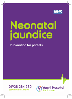 Jaundice Apr 16.indd - Yeovil District Hospital