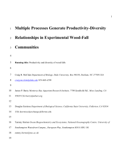 Multiple Processes Generate Productivity-Diversity
