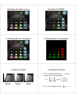 Sampling the BRDF: Combining the two strategies - CS