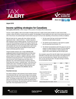 Income splitting strategies for Canadians