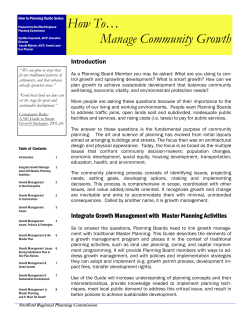 Manage Community Growth - Strafford Regional Planning
