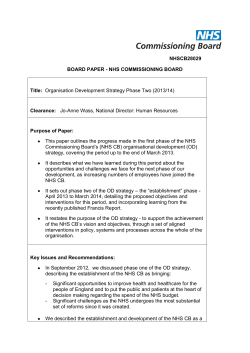 Organisation Development Strategy Phase Two