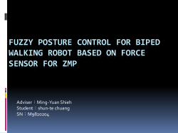 Fuzzy Posture Control for Biped Walking Robot Based on Force