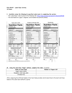 FCS 342NT: Label-Ease Activity