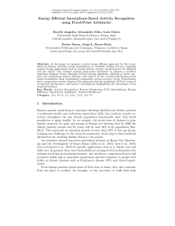 Energy Efficient Smartphone-Based Activity Recognition using Fixed