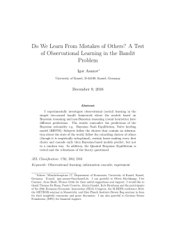 A Test of Observational Learning in the Bandit Problem
