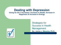 Going for the 3 Increases: Increase in Health, Increase
