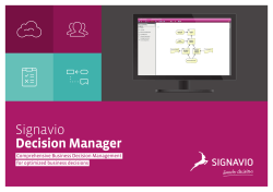 Signavio Decision Manager