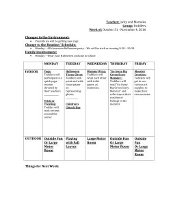 Changes to the Environment: Change to the Routine/ Schedule