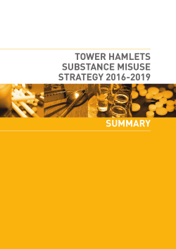 tower hamlets substance misuse strategy 2016