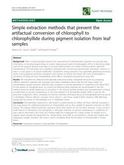 Simple extraction methods that prevent the artifactual conversion of