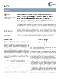 Cooperative enhancement versus additivity of two