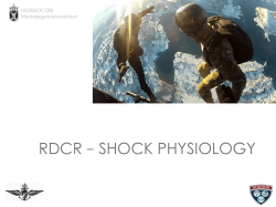 RDCR &ndash; Shock Physiology Module