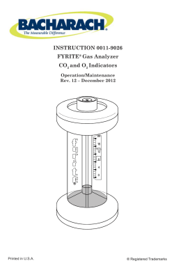 Bacharach Fyrite User Manual