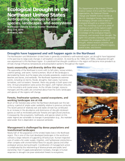 Ecological Drought in the Northeast United States
