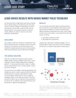 lexus case study