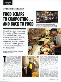 food scraps to composting... and back to food