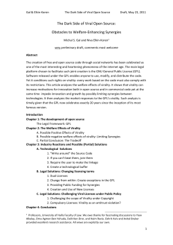 The Dark Side of Viral Open Source