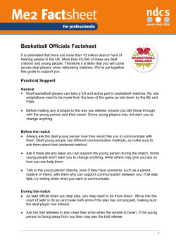 Basketball officials factsheet