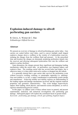 Explosion-induced damage to oilwell perforating gun