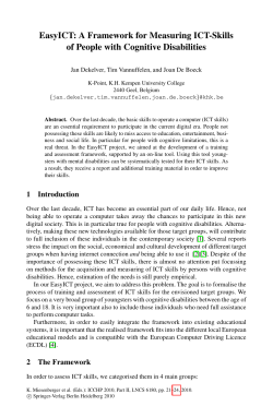 EasyICT: A Framework for Measuring ICT-Skills of People - K