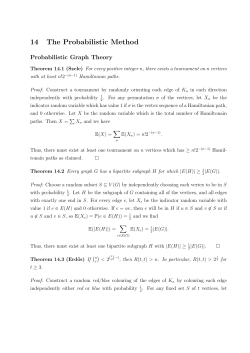 The Probabilistic Method